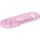 LEGO Gennemsigtig pink Papir Clip - Clikits med 1 Hul (48200)