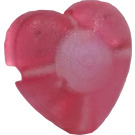 LEGO Transparent Pink Small Heart with Hole (45452)