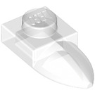 LEGO Transparent Plate 1 x 1 with Tooth (35162 / 49668)