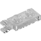 LEGO Transparent Platte 1 x 2 mit Horizontaler Clip auf Ende (42923 / 63868)