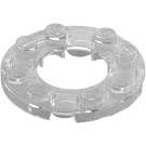 LEGO Transparent Plate 4 x 4 Round with Cutout (11833 / 28620)