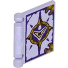 LEGO Transparent Purple Book Cover with Nexo Knights Book Of Evil (24093 / 25282)