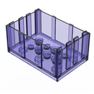 LEGO Transparent Purple Box 4 x 6 (4237 / 33340)