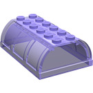 LEGO Transparent Purple Chest Lid 4 x 6 (4238 / 33341)