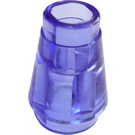 LEGO Transparent Purple Cone 1 x 1 with Top Groove (28701 / 59900)