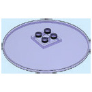 LEGO Violet Transparent Dish 8 x 8 (3961 / 18859)