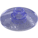 LEGO Violet Transparent Pailleté Dish 2 x 2 (4740 / 30063)