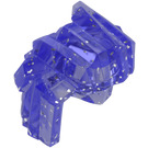 LEGO Transparent Purple Glitter Spiky Hair, Longer on One Side (51440)