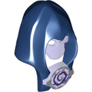 LEGO Transparant paars Kap met Transparant Purple Masker en Zilver Medallion (20265)