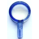 LEGO Transparent Purple Magnifying Glass with Transparent Lens with Thin Frame (30152 / 90463)