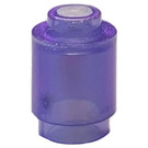 LEGO Violet Opale Transparent Brique 1 x 1 Rond avec tenon ouvert (3062 / 35390)