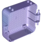 LEGO Transparenter lila Opal Play Cube Box 3 x 8 mit Scharnier (64462)