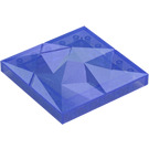 LEGO Transparent Purple Opal Tile 6 x 6 with Bumpy Top (3160)