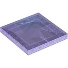 LEGO Opale violette transparente Tuile 6 x 6 avec Bumpy Haut (3160)