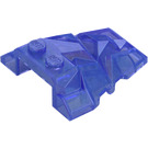 LEGO Transparent Purple Opal Wedge 4 x 4 with Jagged Angles (28625 / 64867)