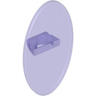 LEGO Violet transparent Oval Bouclier (30947 / 92747)