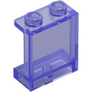 LEGO Viola trasparente Pannello 1 x 2 x 2 con supporti laterali, bottoncini cavi (35378 / 87552)