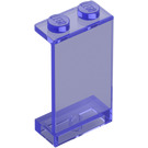 LEGO Transparent Purple Panel 1 x 2 x 3 without Side Supports, Solid Studs (2362 / 30009)