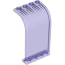 LEGO Transparent Purple Panel 3 x 4 x 6 with Curved Top (2571 / 35251)