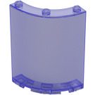 LEGO Transparent Purple Panel 4 x 4 x 6 Curved (30562 / 35276)