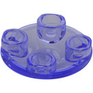 LEGO Violet Transparent assiette 2 x 2 Rond avec Arrondi Bas (2654 / 28558)