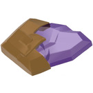 LEGO Transparent Purple Rock with Pearl Gold Base (105311)