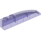 LEGO Transparent Purple Slope 1 x 6 Curved (41762 / 42022)