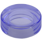 LEGO Transparent Purple Tile 1 x 1 Round (35381 / 98138)