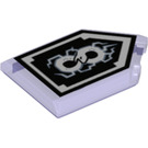 LEGO Violet transparent Tuile 2 x 3 Pentagonal avec Horrible Hunger Power Bouclier (22385 / 29232)
