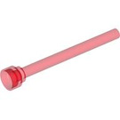 LEGO Transparant Rood Antenne 1 x 4 met ronde top (3957 / 30064)