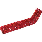 LEGO Transparant rood Balk Krom 53 graden, 3 en 7 Gaten (32271 / 42160)