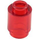 LEGO Transparent Red Brick 1 x 1 Round with Open Stud (3062 / 35390)