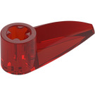 LEGO Rouge Transparent Griffe avec Trou d'essieu (oeil bionique) (41669 / 48267)