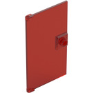 LEGO Rouge Transparent Porte 1 x 4 x 6 avec Tenon Poignée (35291 / 60616)