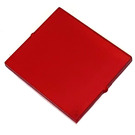 LEGO Transparant rood Glas voor Venster 1 x 4 x 3 (zonder cirkel) (3855)