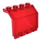 LEGO Rojo transparente Bisagra Panel 2 x 4 x 3.3 (2582 / 6139)