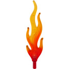 LEGO Transparent Red Large Flame with Marbled Transparent Orange Tip (28577 / 85959)
