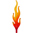 LEGO Rouge Transparent Grand Flamme avec Marbré Orange Transparent Tip (28577 / 85959)