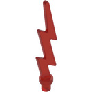 LEGO Transparent Red Lightning Bolt (Single) (27256)