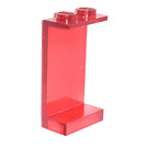 LEGO Rouge Transparent Panneau 1 x 2 x 3 sans Supports Latéraux, Tenons Pleins (2362 / 30009)