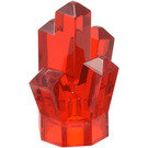 LEGO Transparant rood Steen 1 x 1 met 5 punten (28623 / 30385)