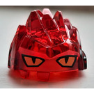 LEGO Gennemsigtig rød Rock Monster Hoved med Pigge (87780)