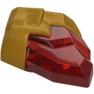 LEGO Transparent Red Rock with Pearl Gold Base (105311)