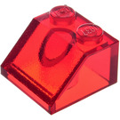 LEGO Transparentes Rot Steigung 2 x 2 (45°) (3039 / 6227)
