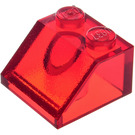 LEGO Transparent Red Slope 2 x 2 (45°) (3039 / 6227)