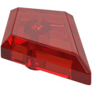 LEGO Transparent Red Tile 1 x 2 Diamond (35649)