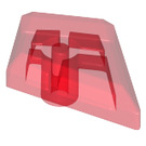 LEGO Transparent Red Tile 1 x 2 Diamond (35649)