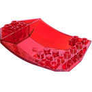 LEGO Transparent Red Wedge 6 x 8 x 2 Triple Inverted (41761 / 42021)