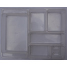 LEGO Transparent Sorting Tray - 6 Compartments (167916)
