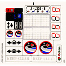 LEGO Transparent Sticker Sheet for Set 3368 (93845)